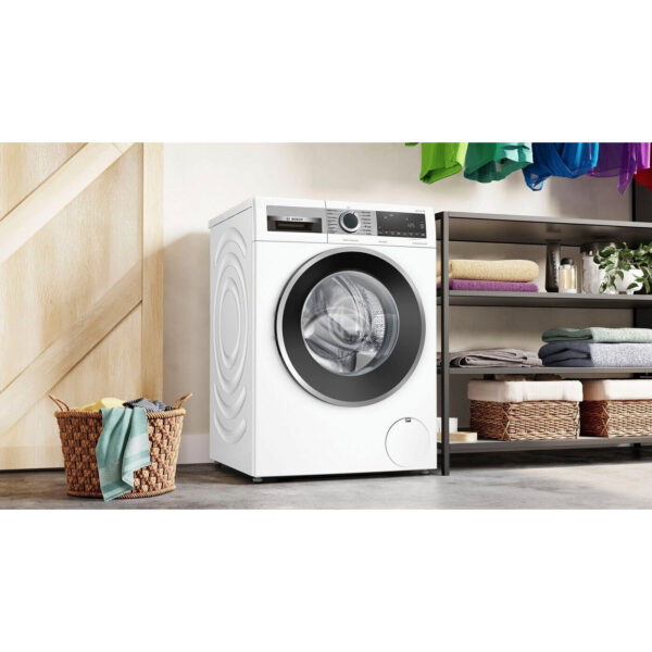 Πλυντήριο ρούχων Bosch Series 6 WGG244140, Εμπρόσθια φόρτωση με χωρητικότητα 9 kg, 1400 στροφές/λεπτό, Κατασκευασμένο στη Γερμανία, ActiveWater Plus, Speed ​​Perfect, Λειτουργία AntiStain, Λειτουργία αναπλήρωσης, 60 cm, Ενεργειακή κλάση A